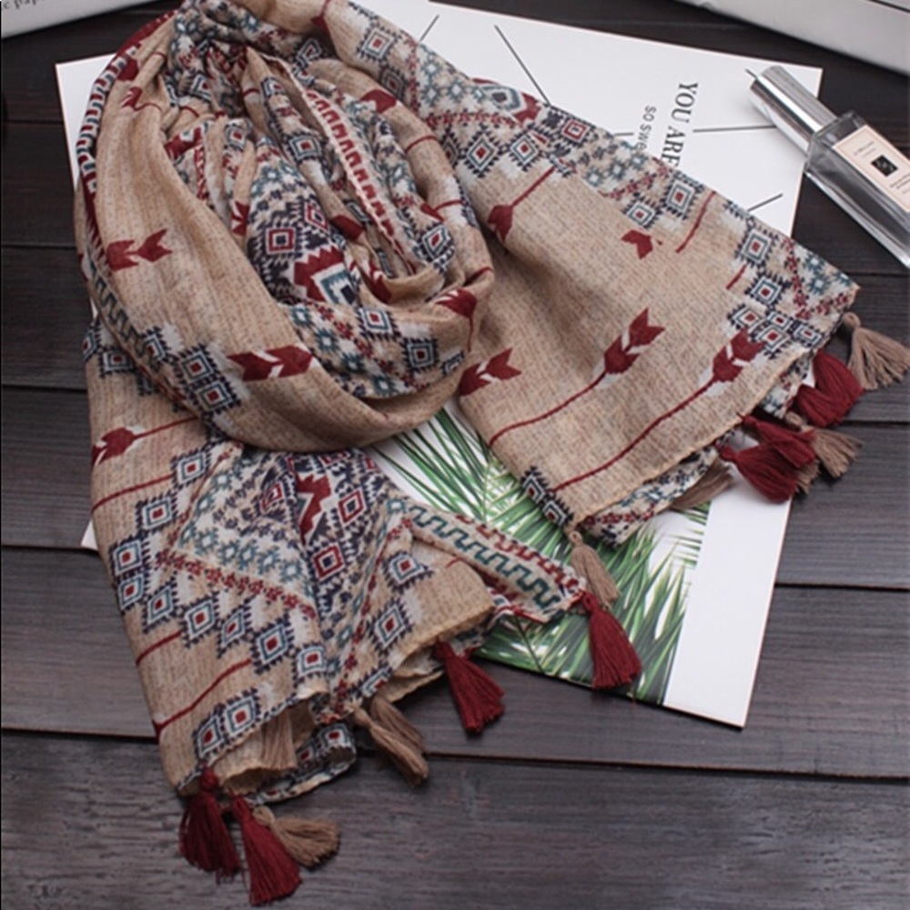 Classic Indian Style Scarf - Item #013